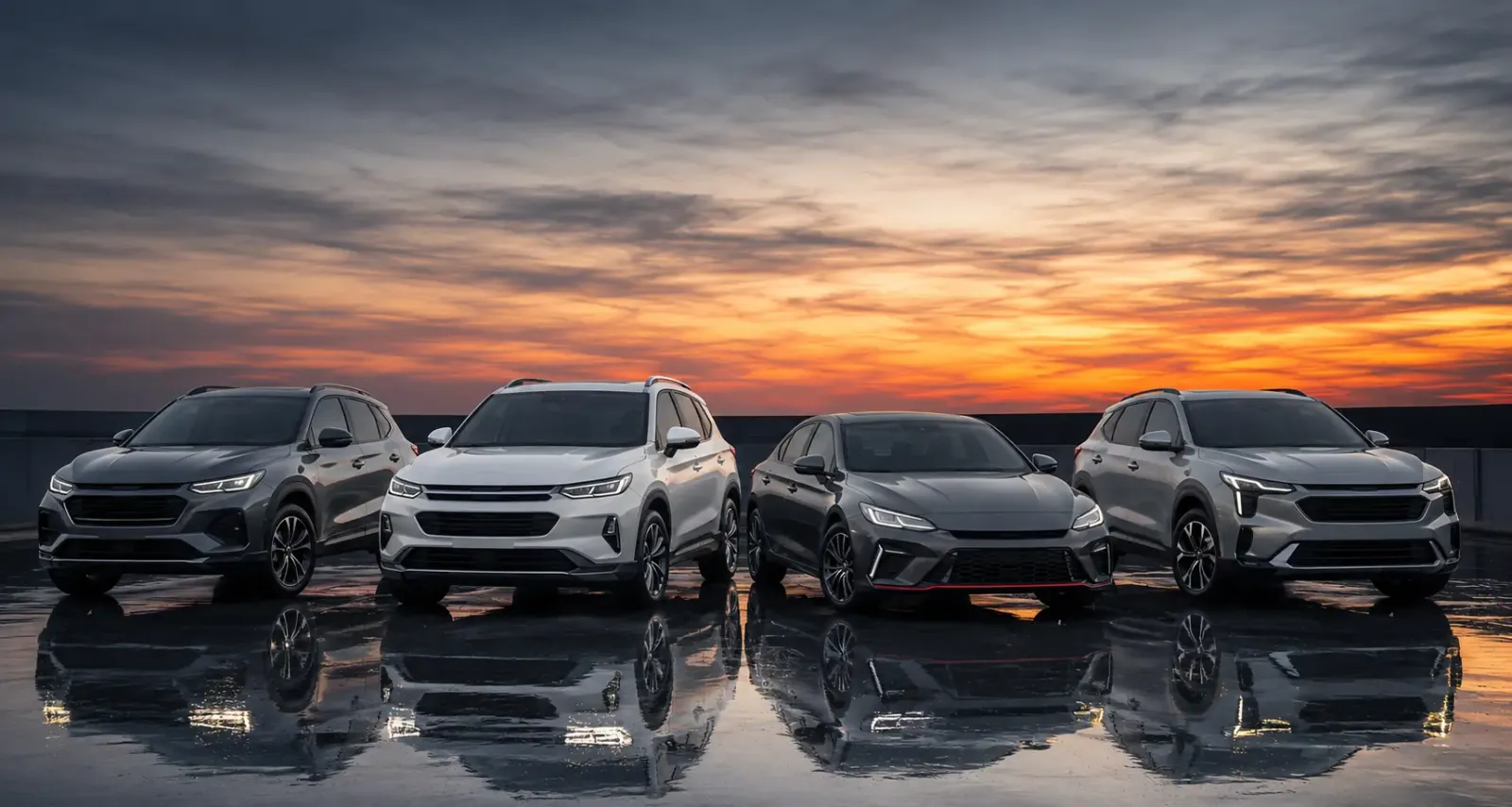 A car at dusk, representing the CarXprt AI-powered car-buying experience